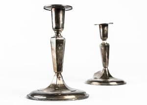 LJUSSTAKAR, 1 par silver, 1972