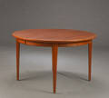 Omann Junior. Cirkulært spisebord, model 55, teak 4 