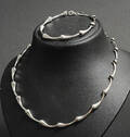 Randers sølv, smykkesæt, halskæde og armlænke af sterling sølv 2