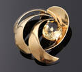 Hermann Siersbøl. Broche, 14 kt guld