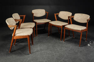 Kai Kristiansen. fire stole af teak, model 42 5