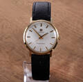 Tissot Seastar Seven. Vintage herreur i 14 kt. guld med sølvfarvet skive, 1960erne