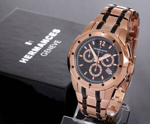 Hermances, Geneve. Chronograph. Herrearmbåndsur Model G104-10