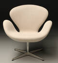 Arne Jacobsen. Svanen med cremefarvet Hallingdal fra Kvadrat, model 3320  Denne vare er sat til omsalg under nyt varenummer 4235415