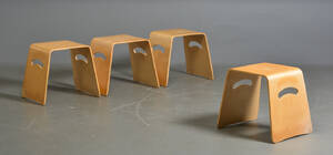 4 skamler af formspændt birk 4