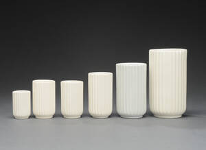 Lyngby porcelæn. Seks vaser 6