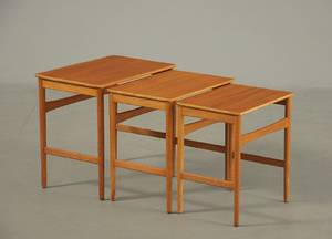 Hans J. Wegner, 1914 -2007 Indskudsborde i teak 3