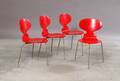 Arne Jacobsen 1902-1971.Fire stole, Myren model 3100 4 Denne vare er sat til omsalg under nyt varenummer 4840643