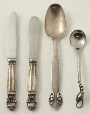 Bestick, 4 delar. silver