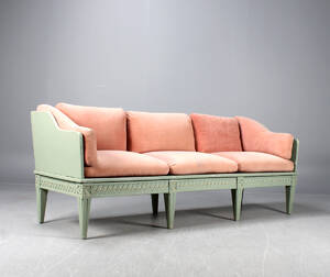 Trågsoffa, gustaviansk stil
