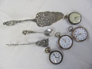 4 DEFF SILVERROVOR. 3 SILV. TÅNG,SKED, SPADE91 G