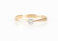 RING, 18 k guld, 0,05 c diamant