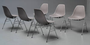 Charles Eames. Sæt på seks stole, model DSS 6