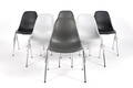 Charles Eames. Sæt på seks skalstole, model DSS 6  Denne vare er sat til omsalg under nyt varenummer 4234154
