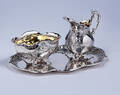 Georg Wessfelt, Malmø. Rokoko-formet fløde- og sukkersæt med bakke af sterlingsølv, anno 195758 3