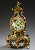 Fransk kaminur af bronze, Ca. 1900
