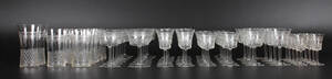 Samling glas med slibninger 69