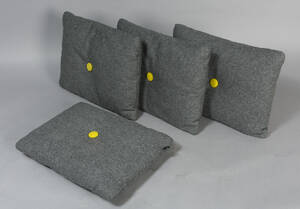 Hay Dot, 4 puder af steel-cut trio uld fra Kvadrat, 72x38 cm. 4