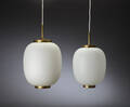 Bent Karlby. To Kina pendler af opalglas 2 