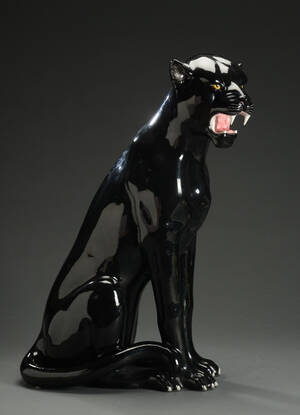 Panter i porcelæn, Italien