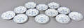 Royal Copenhagen  Kgl. P. Musselmalet Halvblonde. 12 middagstall., nr. 571 1. sort 12