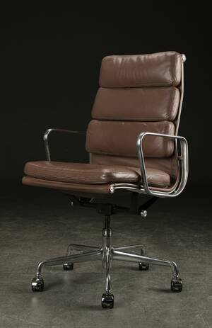Charles Eames. Soft Pad kontorstol, læder 