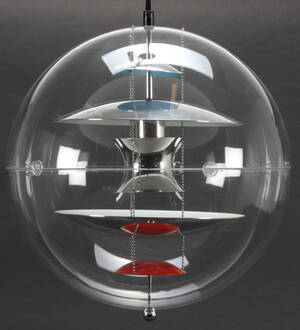 Verner Panton. VP-Globe pendel, Ø 40 cm.