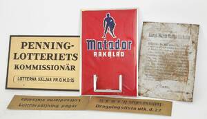 Skyltar 5st, 1900-talets mittförsta hälft