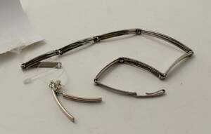 Collier, sterlingsilver örhängen
