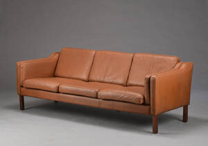 Tre-personers sofa, læder 