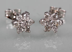 Par diamant ørestikker 2