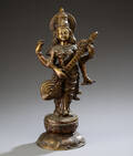 Orientalsk figur af bronze, 19002000-tallet