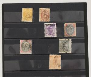 Frimärken 7st, 1800-tal