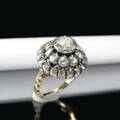 Diamantring in Gold und Silber 