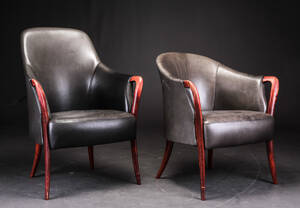 Højrygget lænestol samt lavrygget lænestol 2