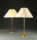 Aage Petersen for Le Klint. Par bordlamper, messing 2