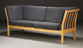 Stouby. Tre-pers. sofa, bøgetræ