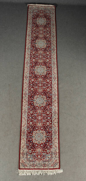 Orientalisk handknuten matta, 400x72 cm
