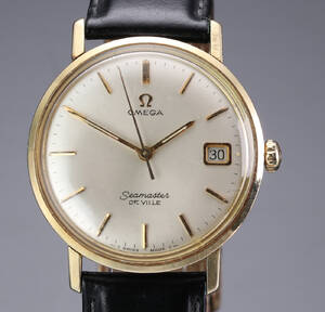 Omega Seamaster De Ville. Vintage herreur med dato, 1960erne
