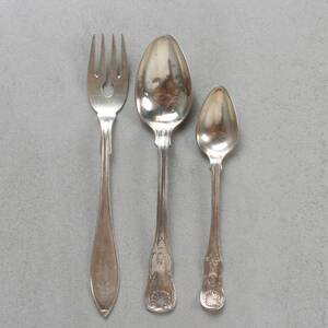 BESTICK, 3 delar, silver