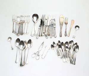 BESTICK, nysilver, ca 76 delar, 1900-tal.