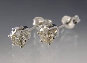 Par brillant ørestikker ca. 1.16 ct.