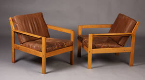 Dansk møbelproducent. Par lænestole, 1960erne 2