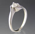 Solitaire ring ca. 0.32 ct.