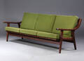 Hans J. Wegner. Tre-pers. sofa af eg. GE-530