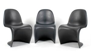 Verner Panton. Sæt på tre frisvinger stole Panton Chair  3