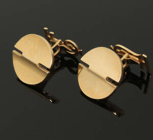 Par manchetknapper af 14 kt. guld