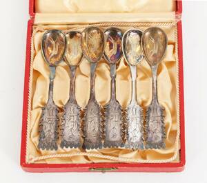 Kaffeskedar 6st, silver
