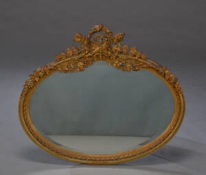 Spejl i forgyldt ramme, Louis XVI stil ca. 1900
