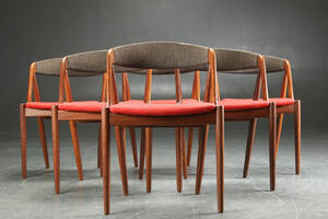 Kai Kristiansen. Sæt på seks stole af teaktræ 6 